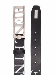 philippplein Philipp Plein Riem met logo - Zwart