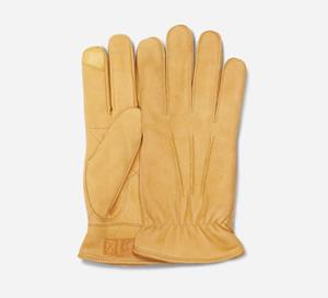 Ugg M 3 Point Leather Glove in Brown  Leder