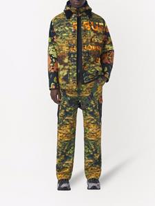 Burberry Jack met camouflageprint - Groen