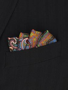 ETRO Pochet met grafische print - Blauw
