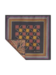 ETRO Pochet met geometrische print - Blauw
