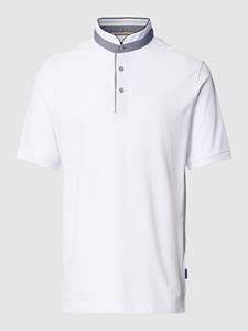 bugatti Poloshirt mit Stehkragen
