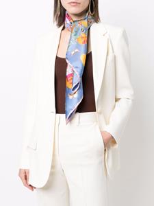 aspinaloflondon Aspinal Of London Sjaal met botanische print - Blauw
