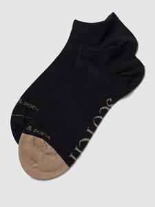 Scotch  Soda Shrunk Scotch & Soda Shrunk Sneakersokken met ingebreid opschrift (2 paar, Set van 2)