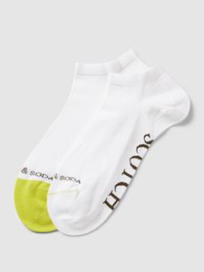 Scotch  Soda Shrunk Scotch & Soda Shrunk Sneakersokken met ingebreid opschrift (2 paar, Set van 2)