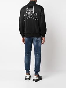 philippplein Philipp Plein Bomberjack met patch - Zwart