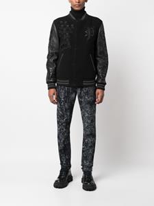 philippplein Philipp Plein Bomberjack met logopatch - Zwart