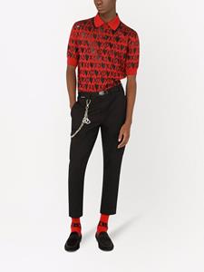 dolce&gabbana Dolce & Gabbana Cropped cargo broek - Zwart