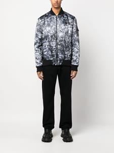 philippplein Philipp Plein Bomberjack met print - Zwart