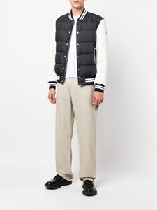 Moncler Broek met geborduurd logo - Beige