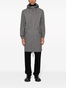 Rains Parka met trekkoord - Grijs