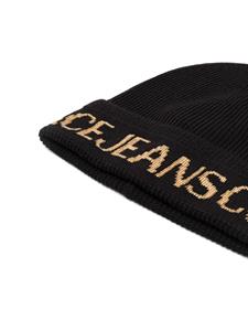 versacejeanscouture Versace Jeans Couture Muts met intarsia logo - Zwart