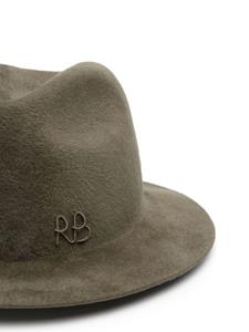 ruslanbaginskiy Ruslan Baginskiy Fedora hoed met geborduurd logo - Groen