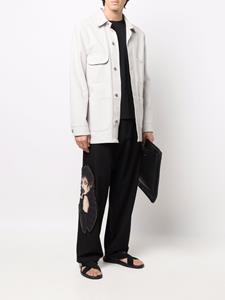 yohjiyamamoto Yohji Yamamoto Broek met trekkoord - Zwart