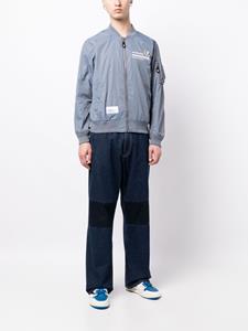 aapeby*abathingape AAPE BY *A BATHING APE Bomberjack met logoprint - Blauw