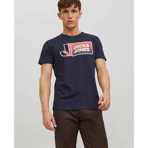 JACK&JONES T-shirt met ronde hals, Logan