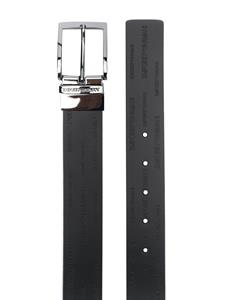 emporioarmani Emporio Armani Riem met vierkante gesp - Zwart