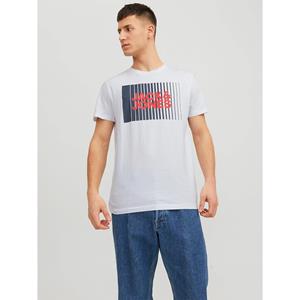 Jack & jones T-shirt met labelprint, model 'CORP'