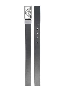 emporioarmani Emporio Armani Gespriem met logoplakkaat - Zwart