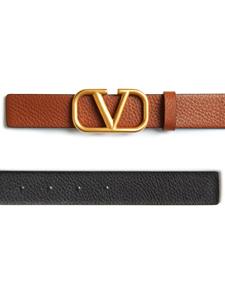 valentinogaravani Valentino Garavani VLogo omkeerbare 30mm riem - Zwart
