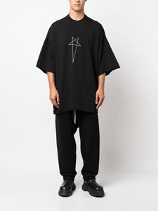 rickowensdrkshdw Rick Owens DRKSHDW Broek met trekkoordtaille - Zwart