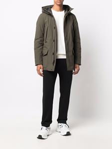 Woolrich Parka met logopatch - Groen