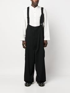 yohjiyamamoto Yohji Yamamoto Broek met verlaagd kruis - Zwart