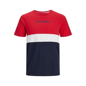 JACK&JONES T-shirt met ronde hals color block Jjereid