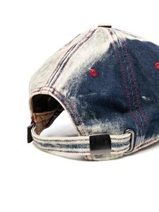 Diesel C-Seymon gerafelde denim pet - Blauw