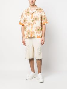 BARROW Shorts met geborduurd logo - Beige