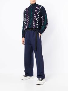 sacai Broek met wijde pijpen - Blauw