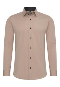 Rusty Neal heren overhemd Beige | Slim fit | Italian-Style.nl, 