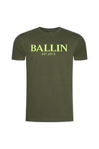 Ballin Est 2013 - Heren T-Shirt - Kaki - Zachte Stof - Opdruk