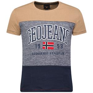 Geographical Norway - Jerudico - T-Shirt Heren - Taupe - Italian-Style