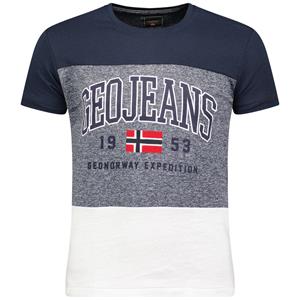 Geographical Norway - Jerudico - T-Shirt Heren - Navy - Italian-Style