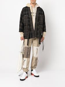 mostlyheardrarelyseen Mostly Heard Rarely Seen Broek met patchwork - Bruin