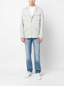 Boglioli Blazer met enkele rij knopen - Grijs