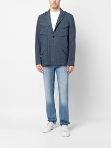 Boglioli Blazer met enkele rij knopen - Blauw