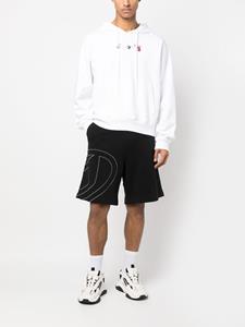 Diesel Shorts met geborduurd logo - Zwart