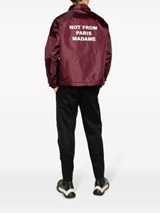 drôledemonsieur Drôle De Monsieur Bomberjack met logoprint - Paars