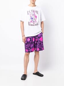 edwardcrutchley Edward Crutchley Shorts met abstract patroon - Paars