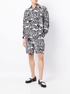 edwardcrutchley Edward Crutchley Shorts met abstract patroon - Wit