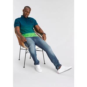 DELMAO Poloshirt Korte mouw, losse print, polokraag, van katoen
