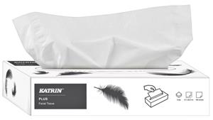 Katrin Plus facial tissues, 2-laags, doos van 100 vellen