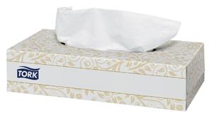 Tork tissues voor gezicht, 2-laags, 100 tissues per doosje