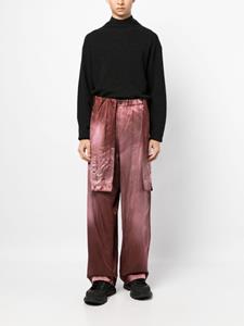 Maison Mihara Yasuhiro Broek met geborsteld effect - Rood