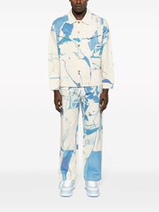 Jeans met print - Beige