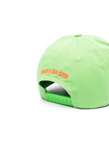 DSQUARED2 Honkbalpet met geborduurd logo - Groen