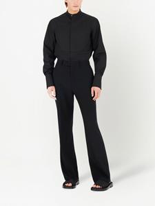 Ferragamo Pantalon met satijnen vlak - Zwart