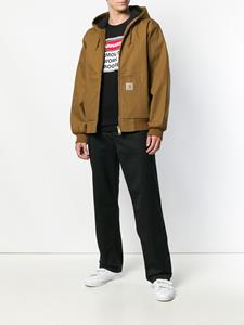 Carhartt broek met wijde pijpen en logo patch - Zwart